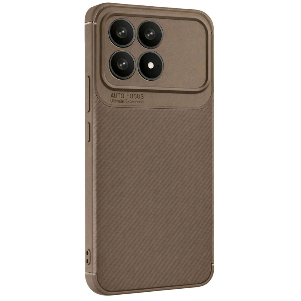 Xiaomi Poco F8 Pro Auto Focus Karbon Kapak - Kahverengi