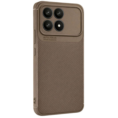 Xiaomi Poco F8 Pro Auto Focus Karbon Kapak - Kahverengi
