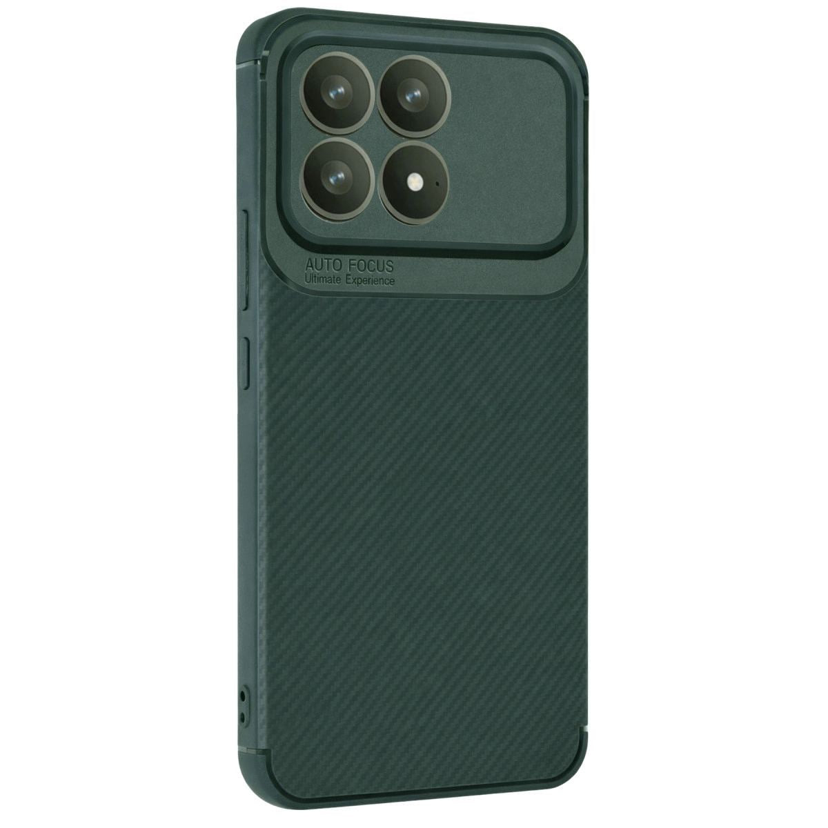 Xiaomi Poco F8 Pro Auto Focus Karbon Kapak - Koyu Yeşil