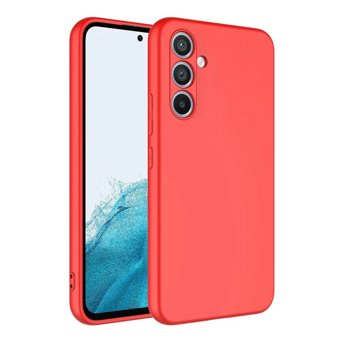 Samsung Galaxy A16 5g Kılıf First Silikon - Kırmızı