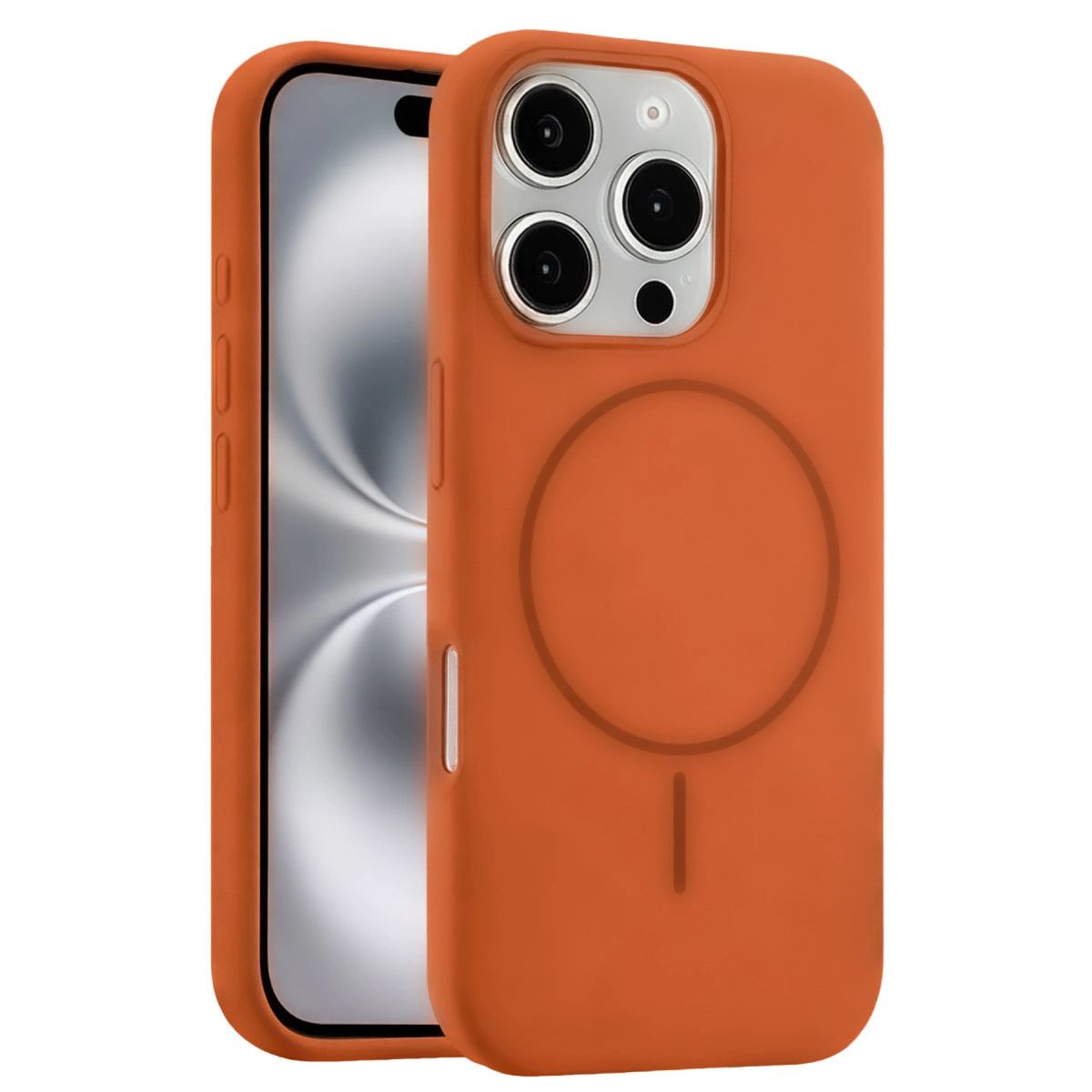 Joko Apple İphone 16 Pro Kılıf Jully Magsafe Kapak - Turuncu