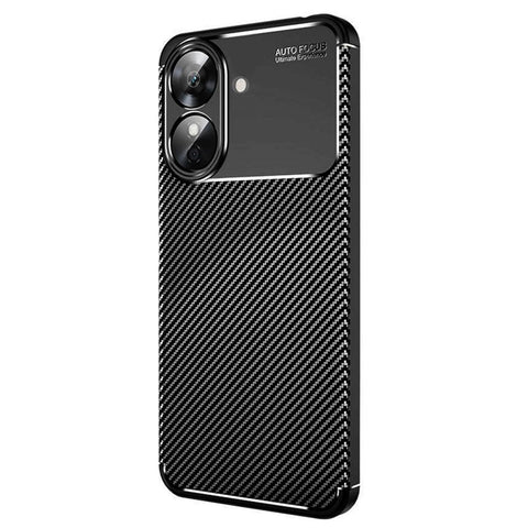 Realme Note 60 Kılıf Auto Focus Karbon Kapak