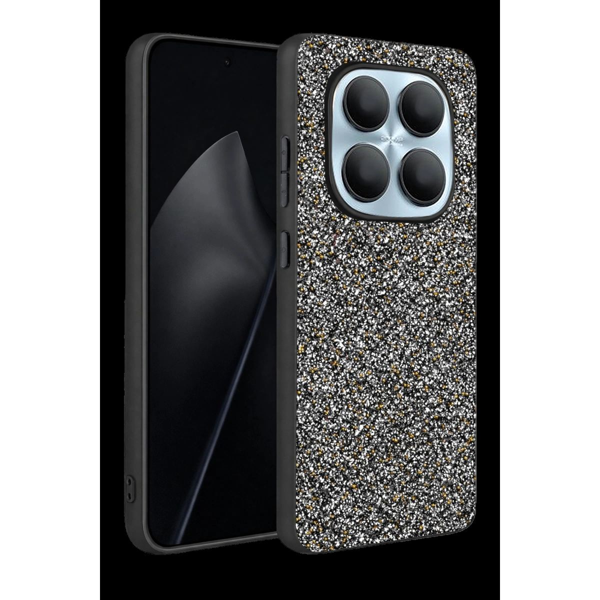 Onegif Xiaomi Redmi Note 15 Pro 5g Bright Simli Kapak - Gold