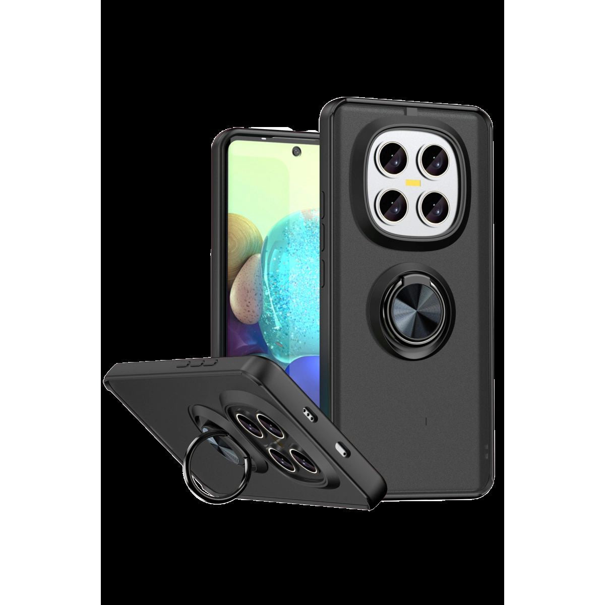 Xiaomi Redmi Note 15 4g Montreal Yüzüklü Silikon Kapak - Siyah