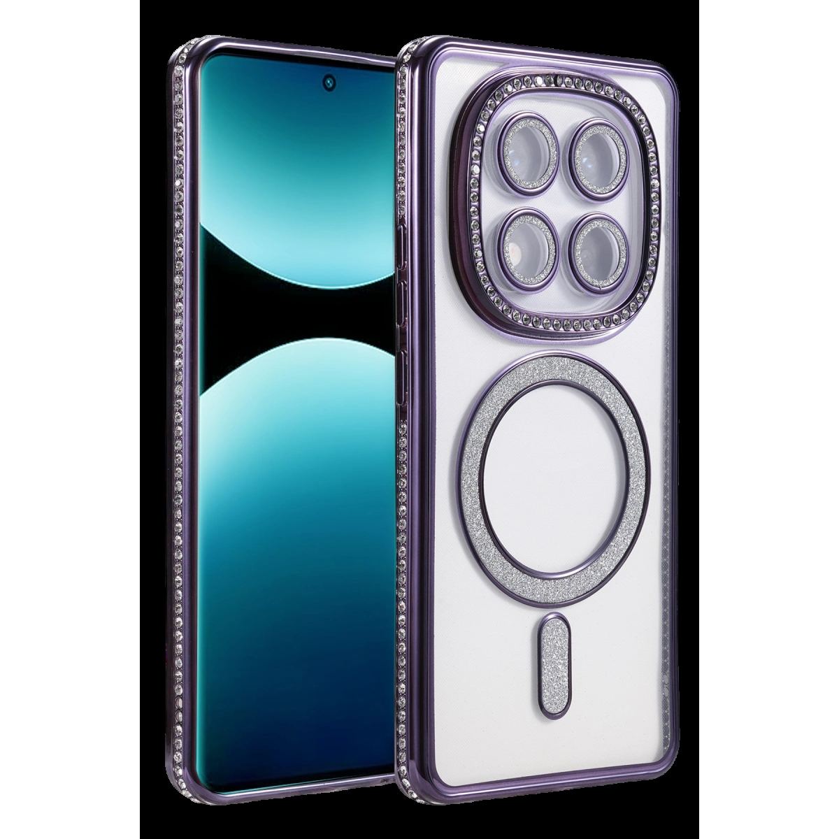 Xiaomi Redmi Note 15 Pro 5g Joke Simli Magneticsafe Kılıf - Derin Mor