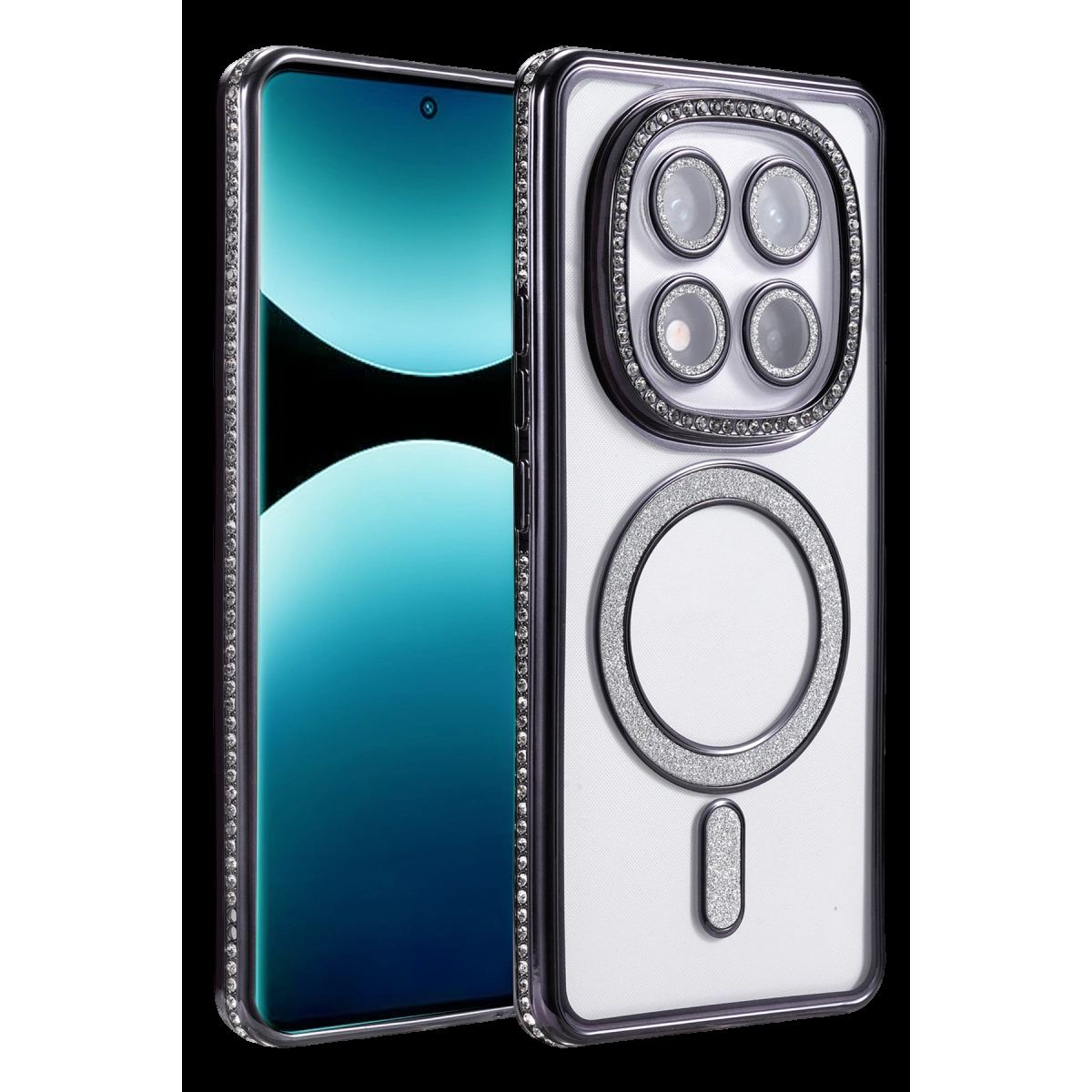 Xiaomi Redmi Note 15 Pro Plus 5g Joke Simli Magneticsafe Kılıf - Siyah