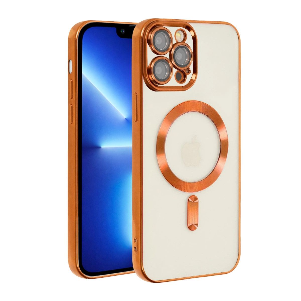 Apple İphone 13 Pro Kılıf Kross Magneticsafe Kapak - Turuncu