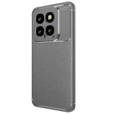 Xiaomi Mi 14t Kılıf Auto Focus Karbon Kapak - Gri