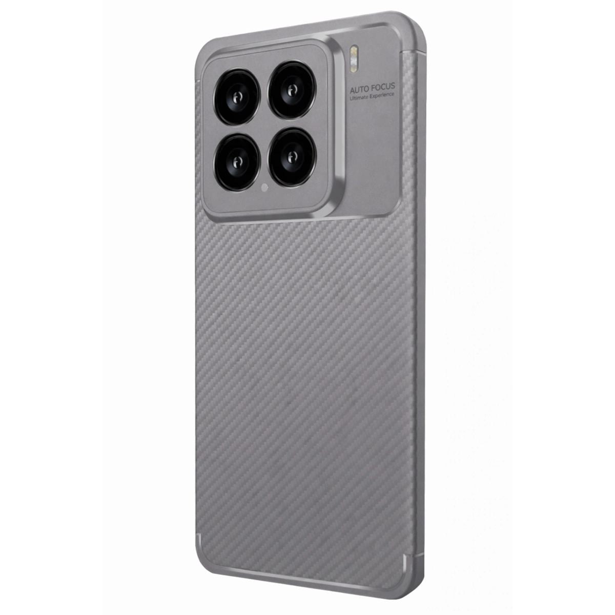 Xiaomi Mi 15 Kılıf Auto Focus Karbon Kapak - Gri
