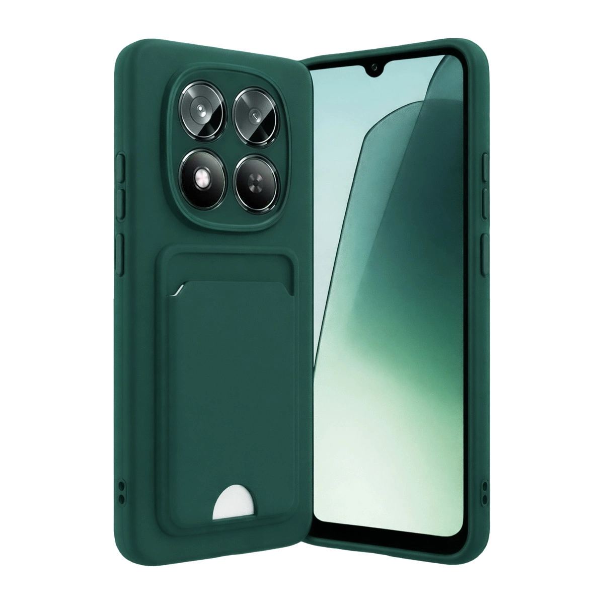 Xiaomi Redmi Note 15 Pro 5g Kelvin Kartvizitli Silikon - Koyu Yeşil