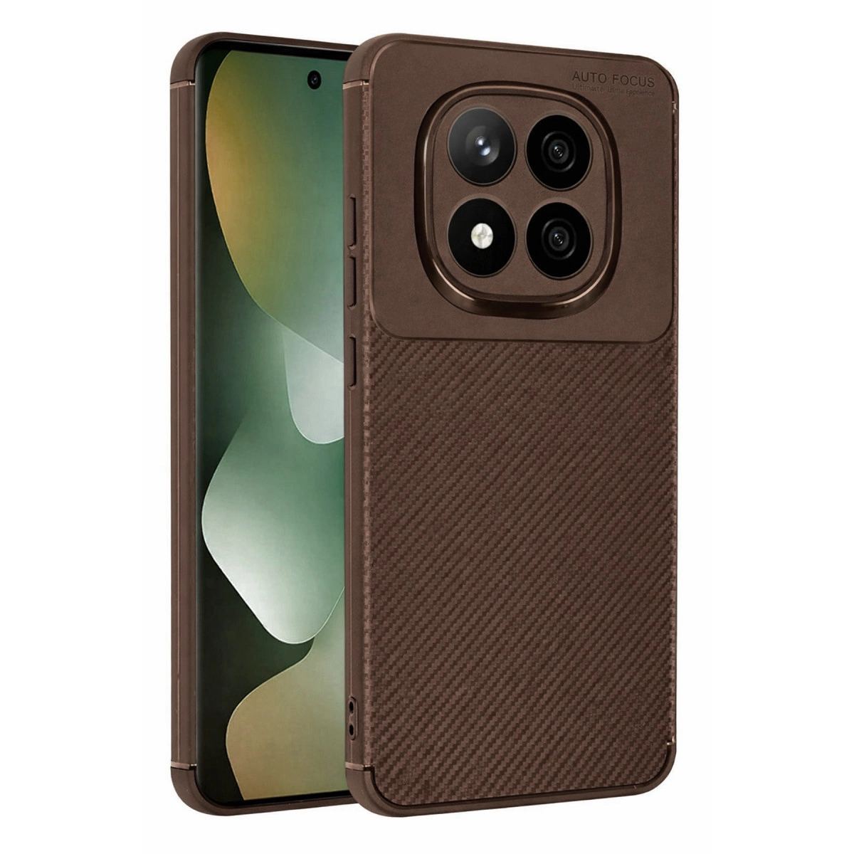 Xiaomi Redmi Note 15 Pro 5g Auto Focus Karbon Kapak - Kahverengi