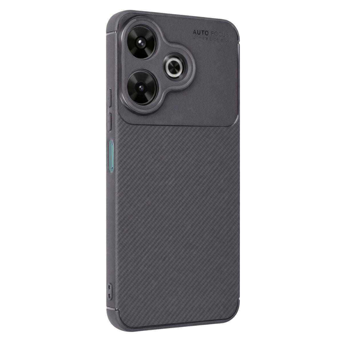 Xiaomi Redmi 13 4g Kılıf Auto Focus Karbon Kapak - Gri