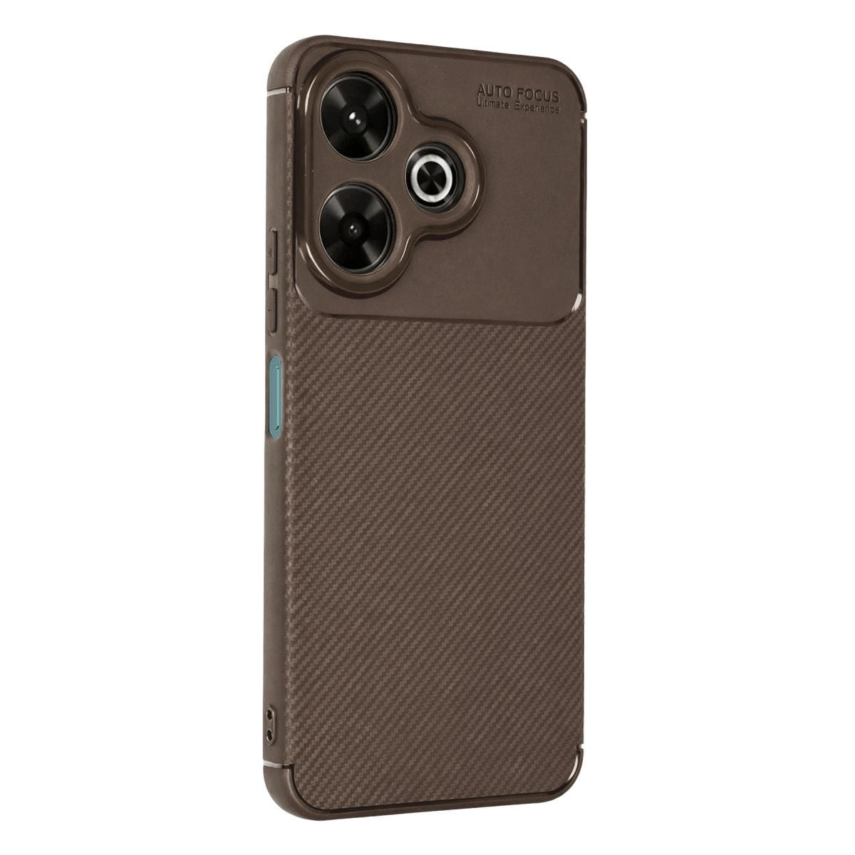 Xiaomi Redmi 13 4g Kılıf Auto Focus Karbon Kapak - Kahverengi