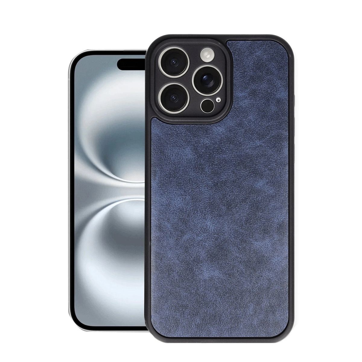Apple İphone 16 Pro Max Kılıf Aras Deri Kapak - Lacivert