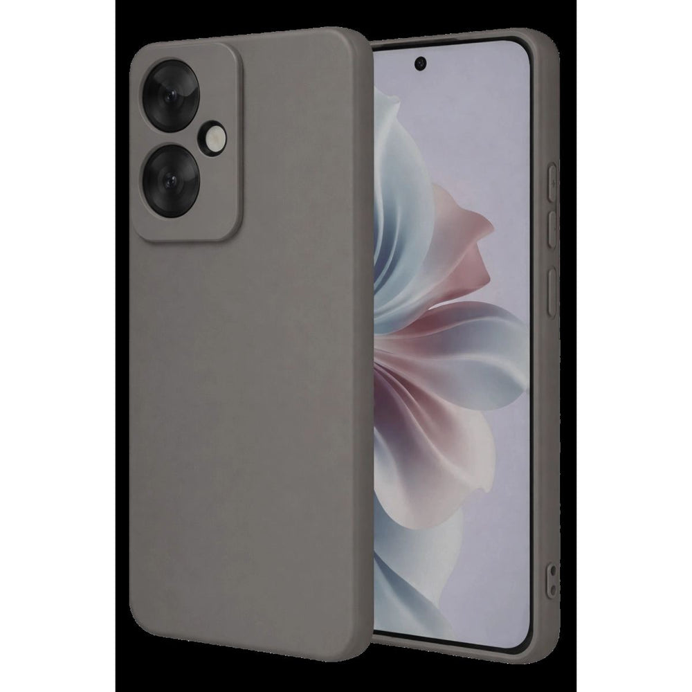 Oppo Reno 11f Kılıf First Silikon - Gri
