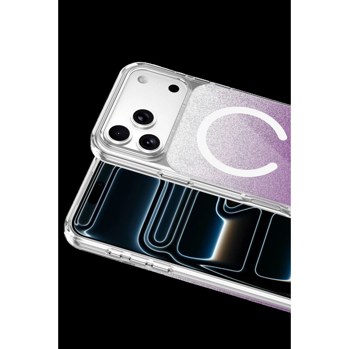 Onegif Apple İphone 17 Pro Sora Simli Magsafe Kapak - Mor