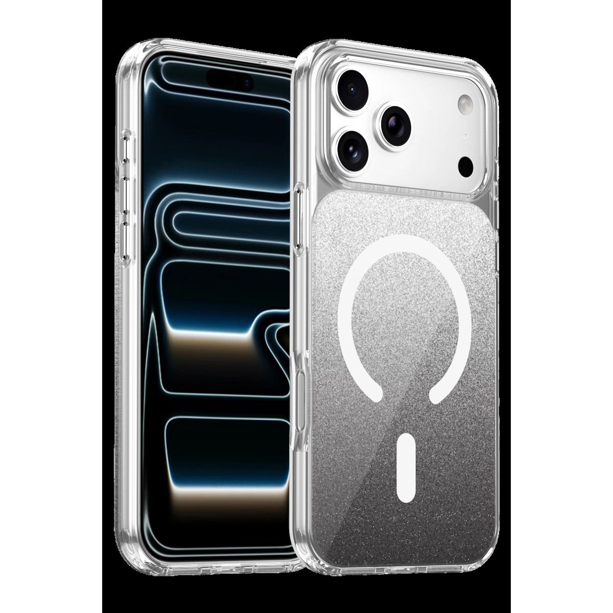 Onegif Apple İphone 17 Pro Sora Simli Magsafe Kapak - Siyah