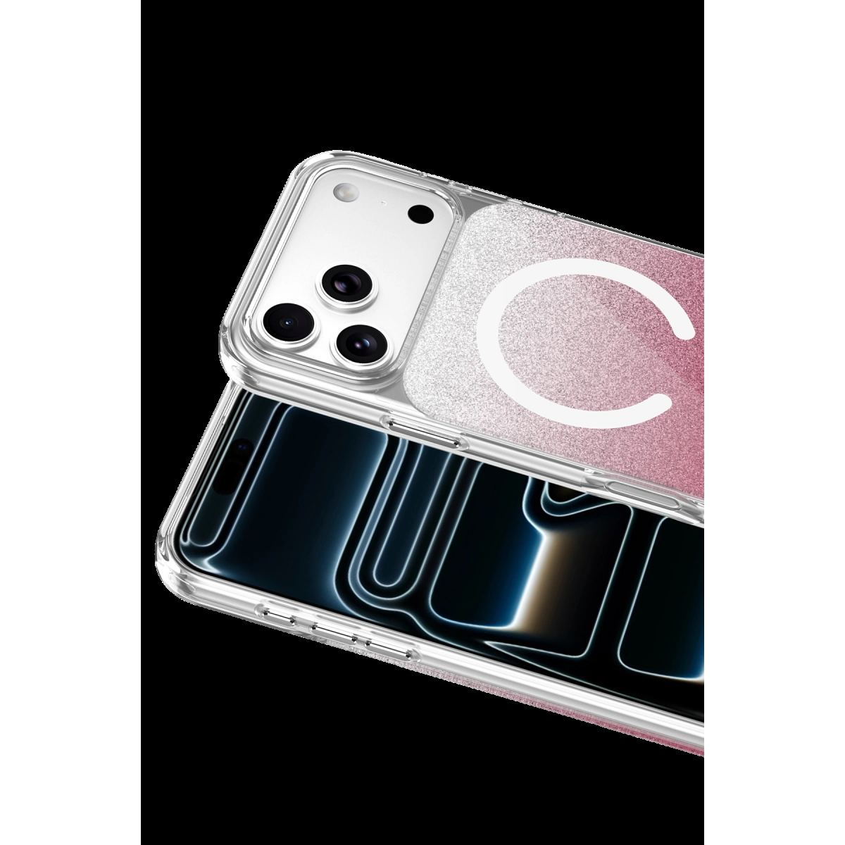Onegif Apple İphone 17 Pro Max Sora Simli Magsafe Kapak - Kırmızı