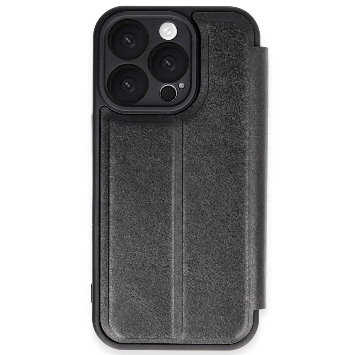 Apple İphone 16 Pro Max Kılıf Flip Cover - Siyah