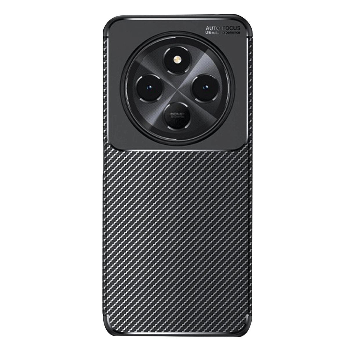 Xiaomi Redmi 14c Kılıf Auto Focus Karbon Kapak - Siyah