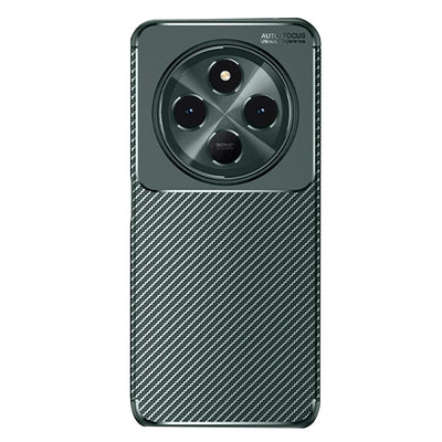 Xiaomi Redmi 14c Kılıf Auto Focus Karbon Kapak - Koyu Yeşil