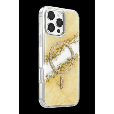 Onegif Apple İphone 16 Pro Max Lotus Simli Magsafe Kapak