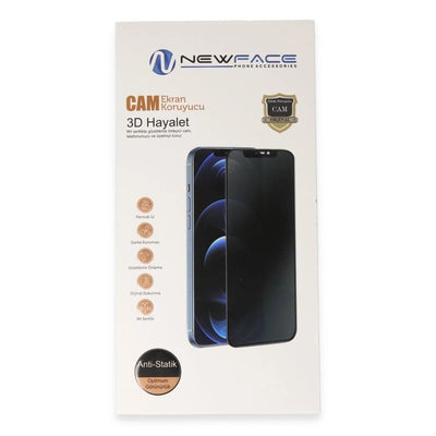 Newface Huawei Honor 600 3d Antistatik Hayalet Cam Ekran Koruyucu - Şeffaf