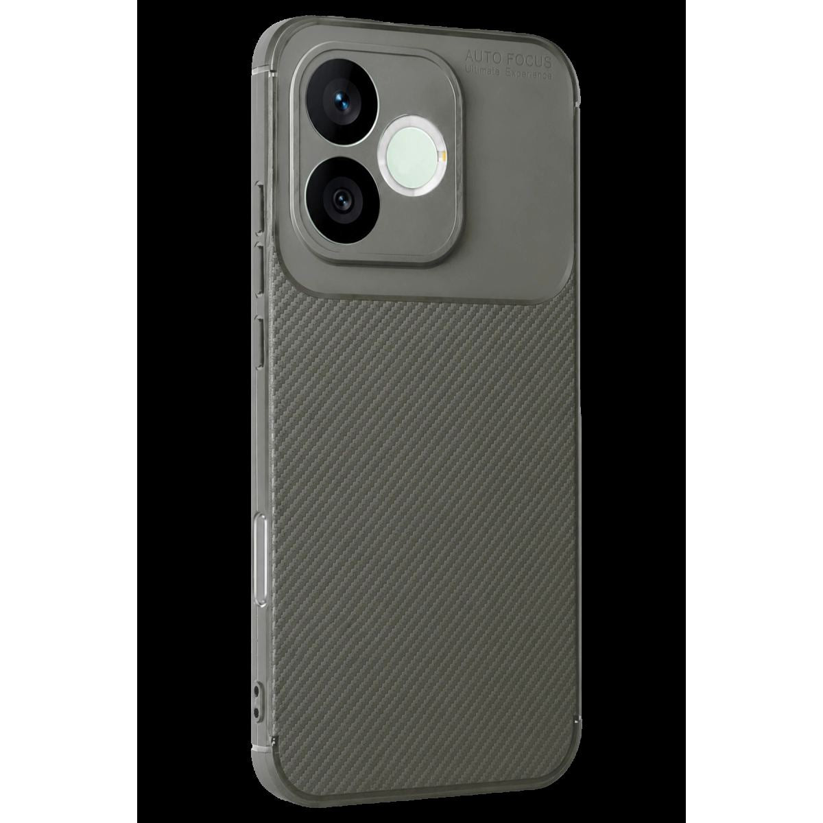 Huawei Honor 600 Lite Auto Focus Karbon Kapak - Gri