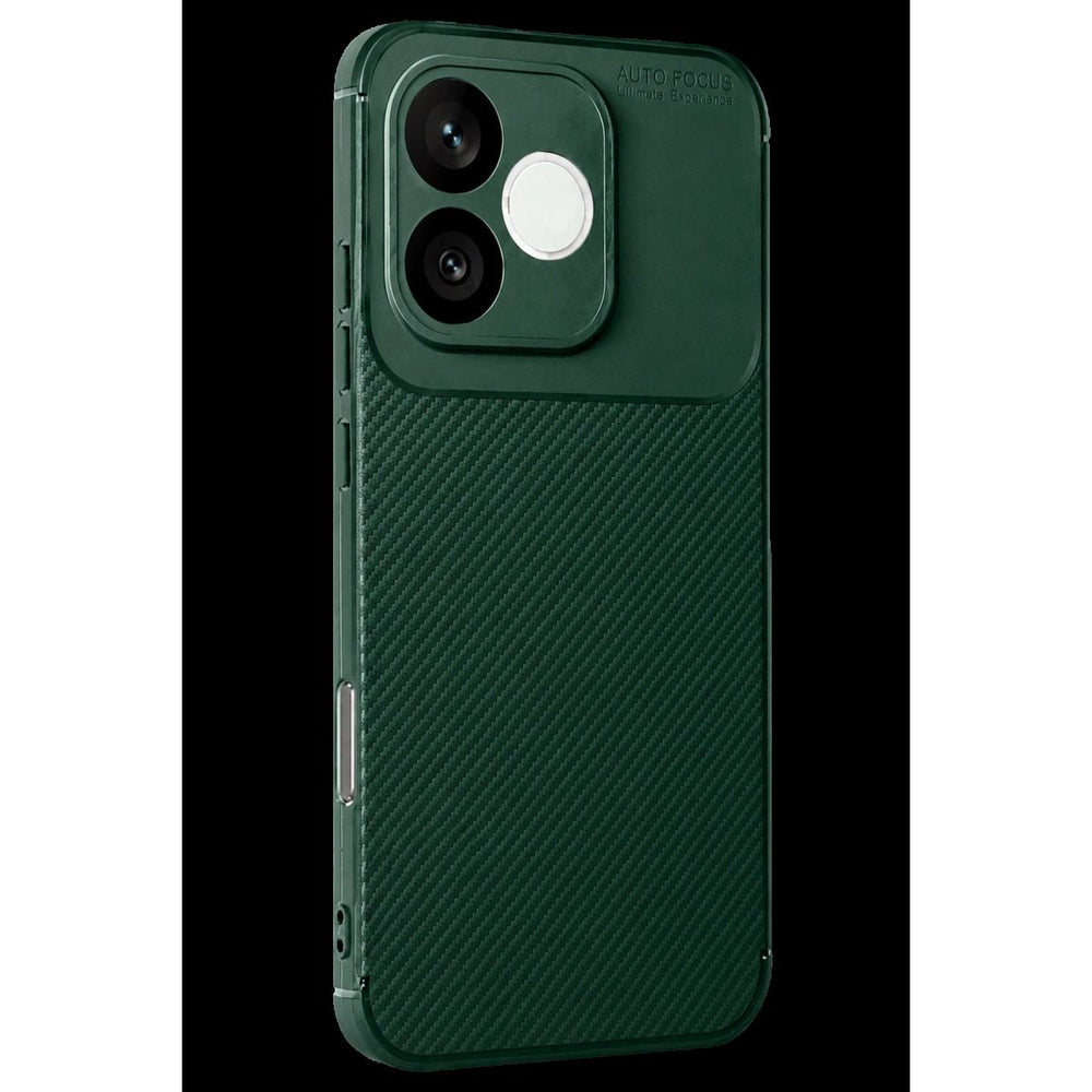 Huawei Honor 600 Lite Auto Focus Karbon Kapak - Koyu Yeşil