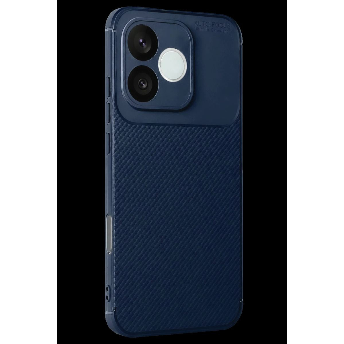Huawei Honor 600 Lite Auto Focus Karbon Kapak - Lacivert