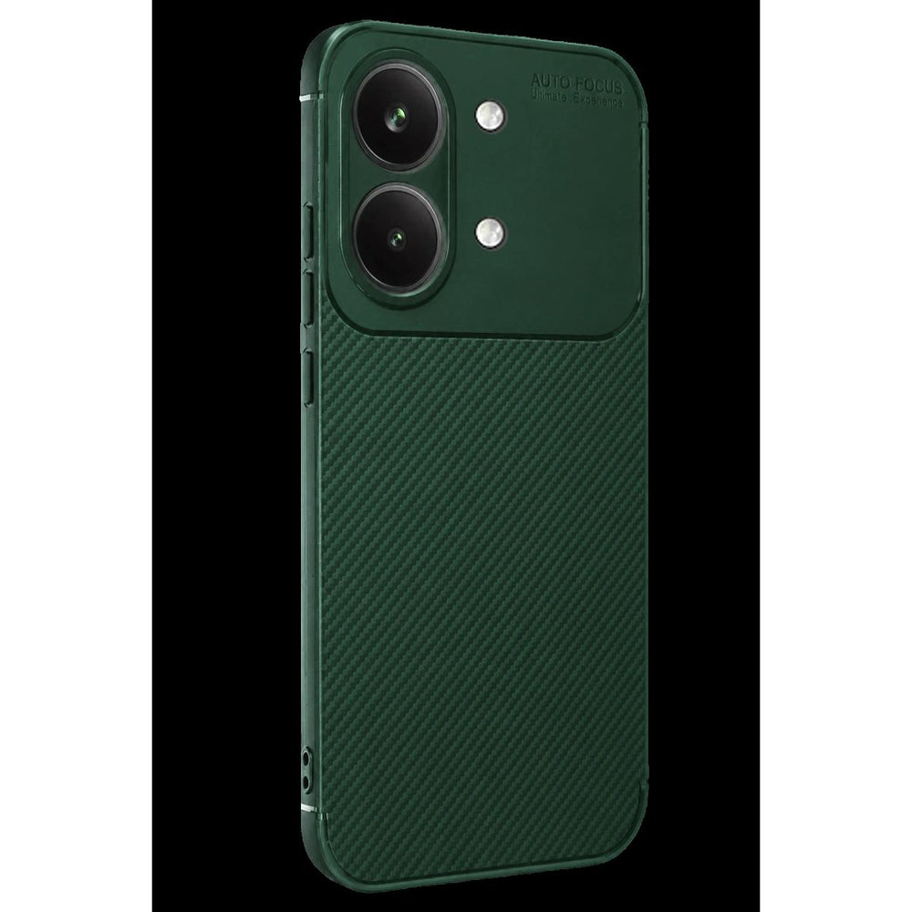 Xiaomi Poco X8 Pro Max Auto Focus Karbon Kapak - Koyu Yeşil