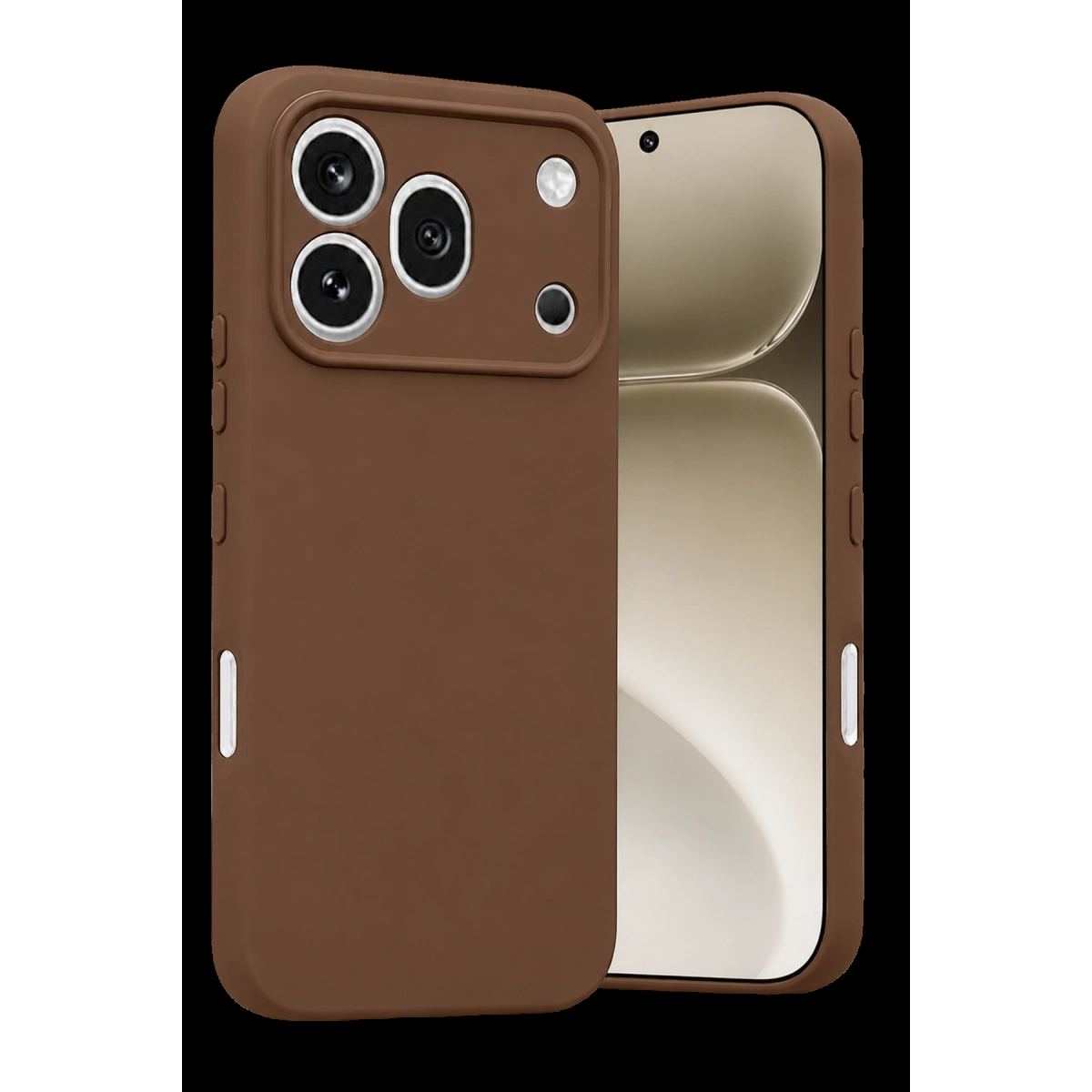 Newface Huawei Honor 600 Pro First Silikon - Kahverengi