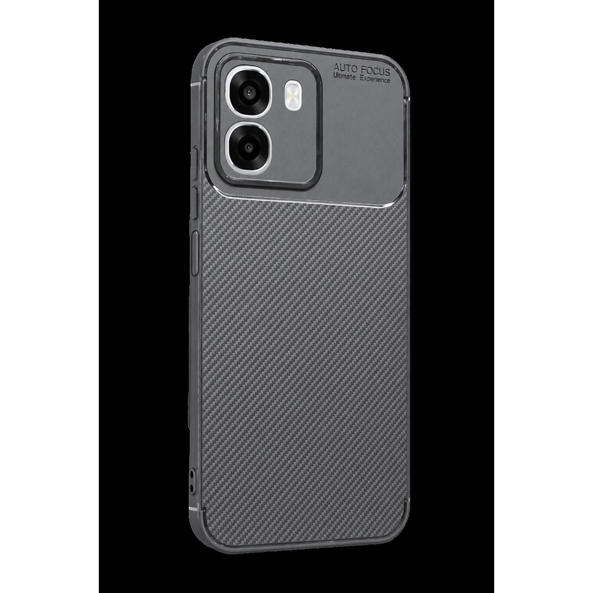 Oppo Oppo A6t 5g Auto Focus Karbon Kapak - Gri