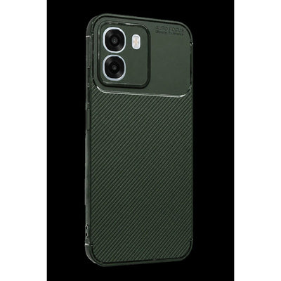 Oppo Oppo A6t 5g Auto Focus Karbon Kapak - Koyu Yeşil
