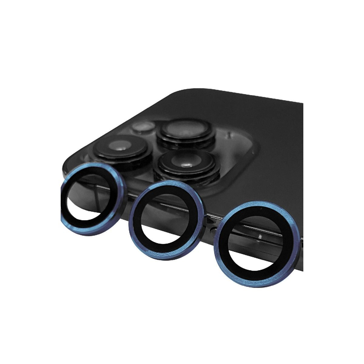 Apple İphone 15 Pro Max Raze Metal Kamera Lens - Lacivert