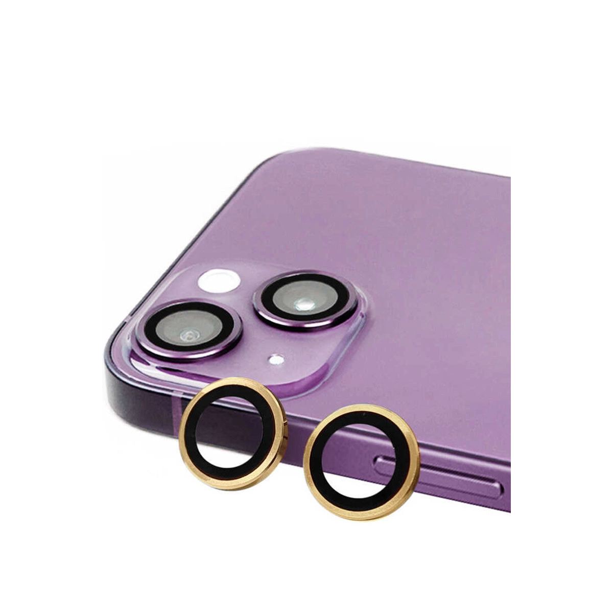 Apple İphone 15 Raze Metal Kamera Lens - Sarı