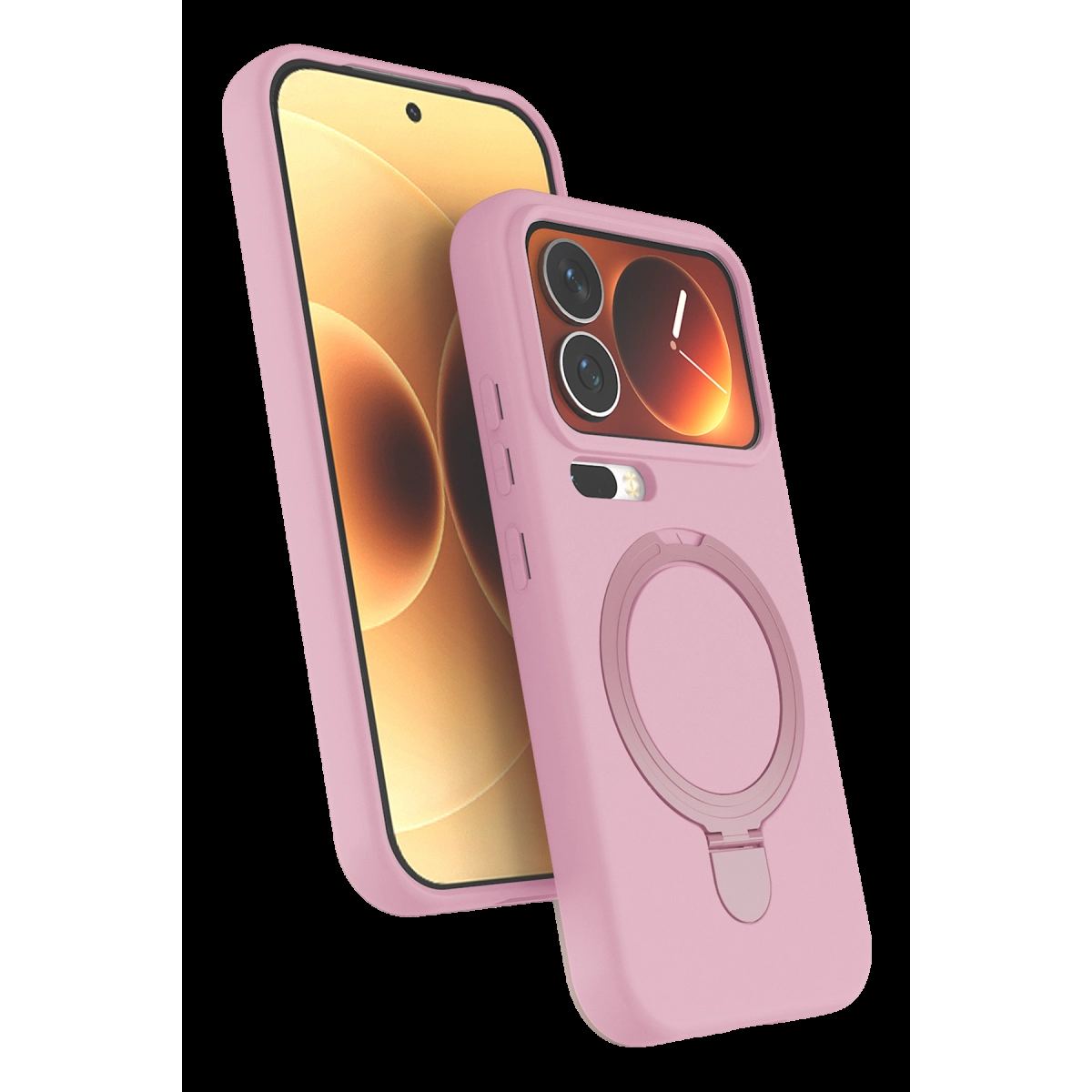 Xiaomi Mi 17 Pro Regal Magsafe Standlı Kapak - Açık Pembe