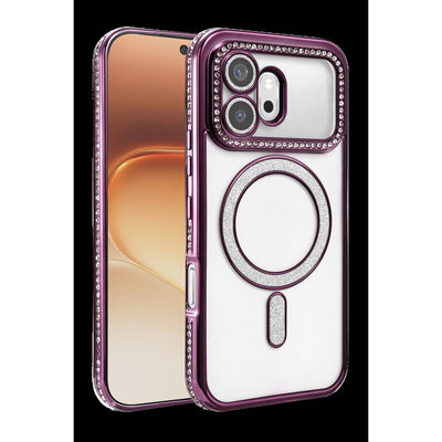 Huawei Honor 600 Joke Simli Magneticsafe Kılıf - Derin Mor