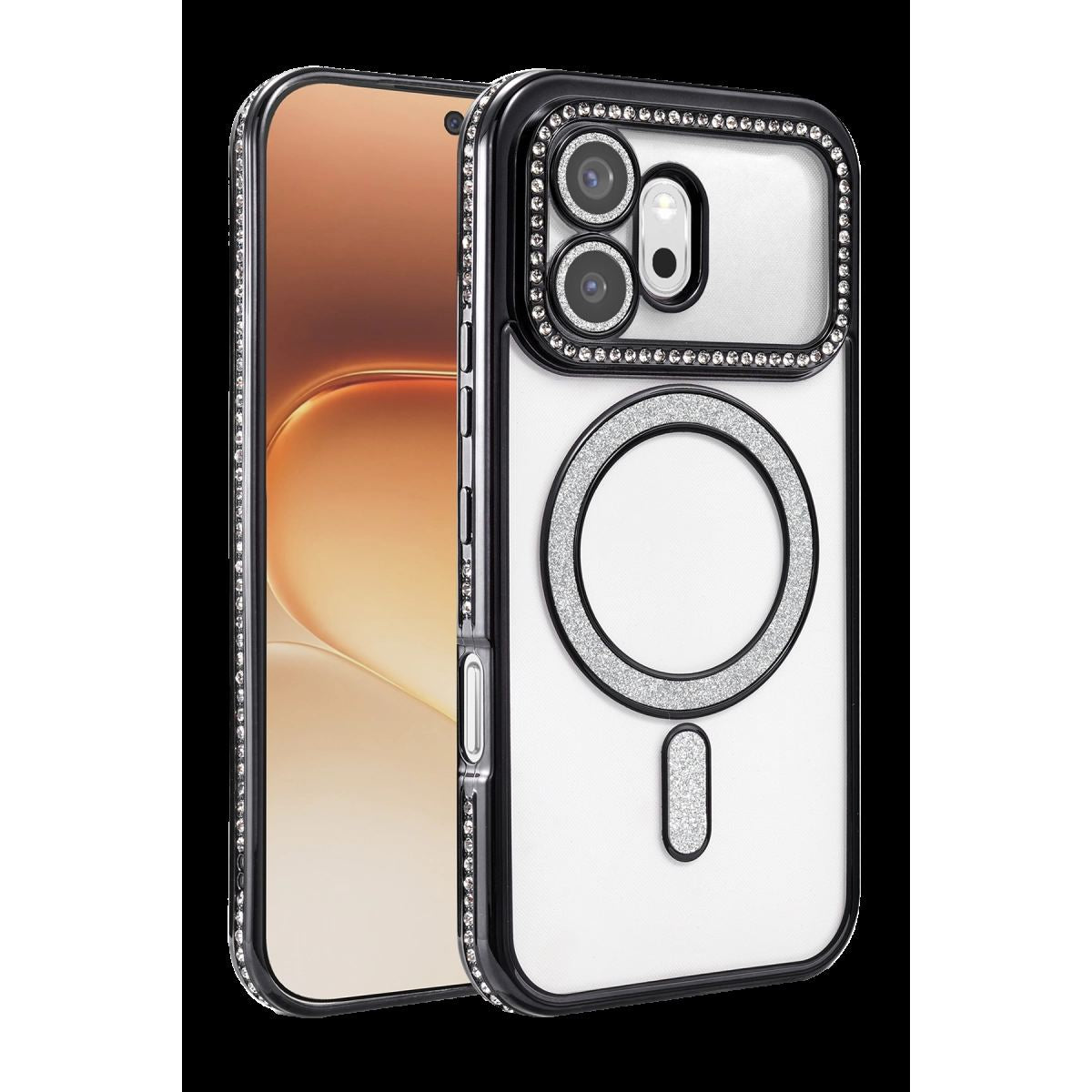 Huawei Honor 600 Joke Simli Magneticsafe Kılıf - Siyah