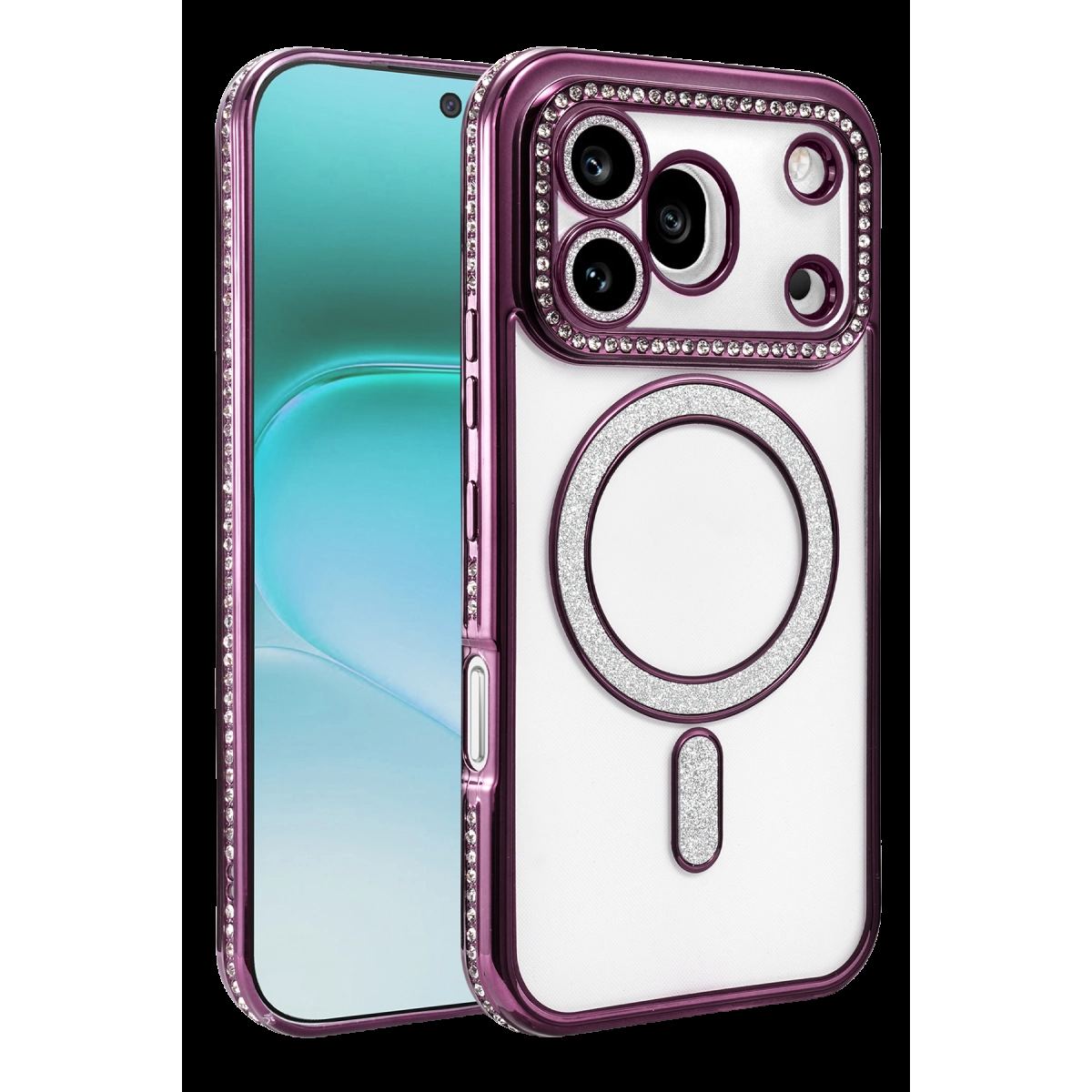 Huawei Honor 600 Pro Joke Simli Magneticsafe Kılıf - Derin Mor