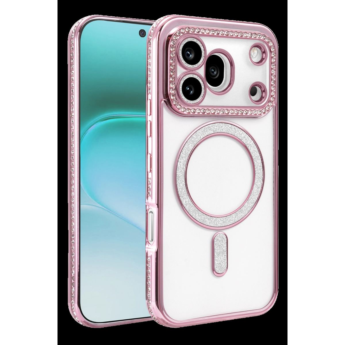 Huawei Honor 600 Pro Joke Simli Magneticsafe Kılıf - Pembe