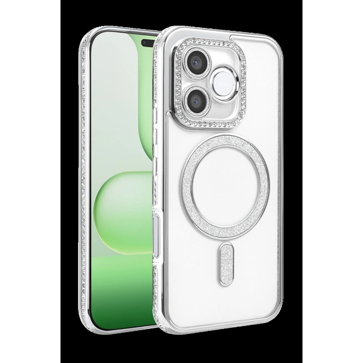 Huawei Honor 600 Lite Joke Simli Magneticsafe Kılıf - Gümüş