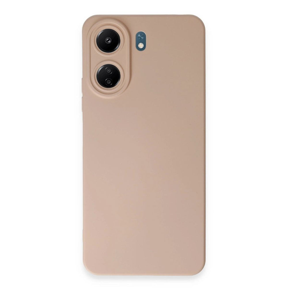 Xiaomi Redmi 13c Kılıf Nano İçi Kadife Silikon - Pudra