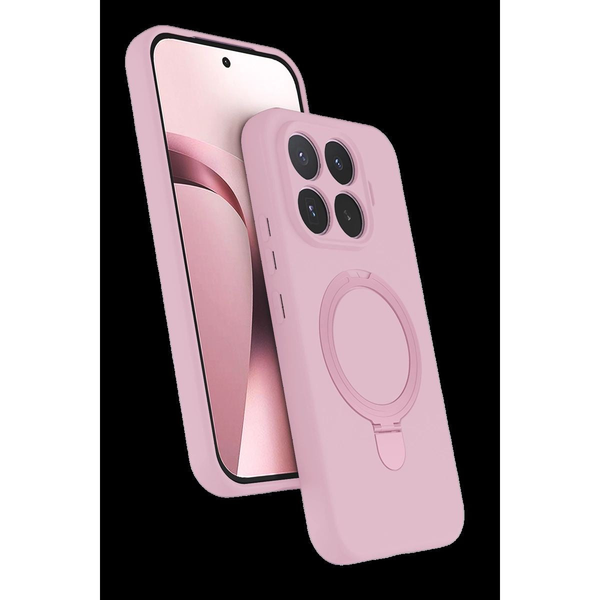 Xiaomi Mi 17t Regal Magsafe Standlı Kapak - Açık Pembe