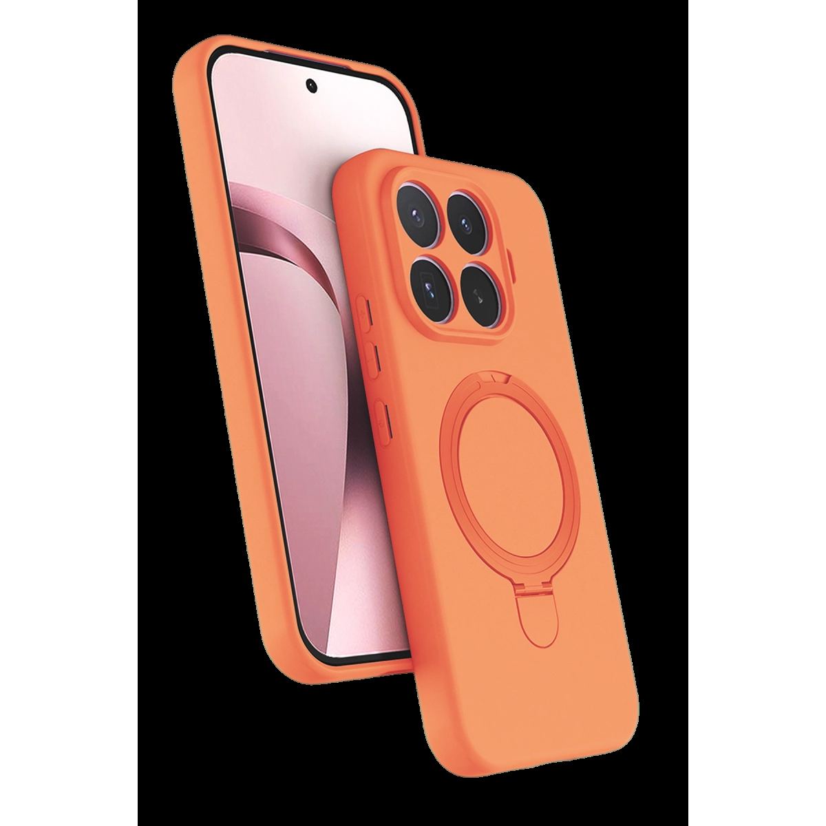 Newface Xiaomi Mi 17t Pro Regal Magsafe Standlı Kapak - Turuncu