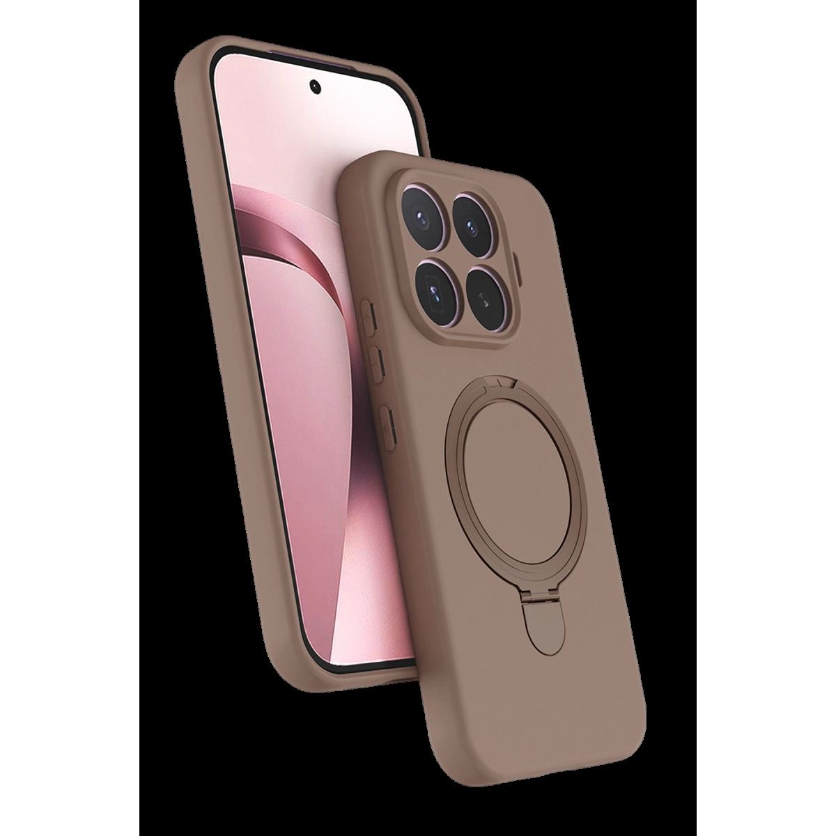 Newface Xiaomi Mi 17t Pro Regal Magsafe Standlı Kapak - Çöl Titanyum