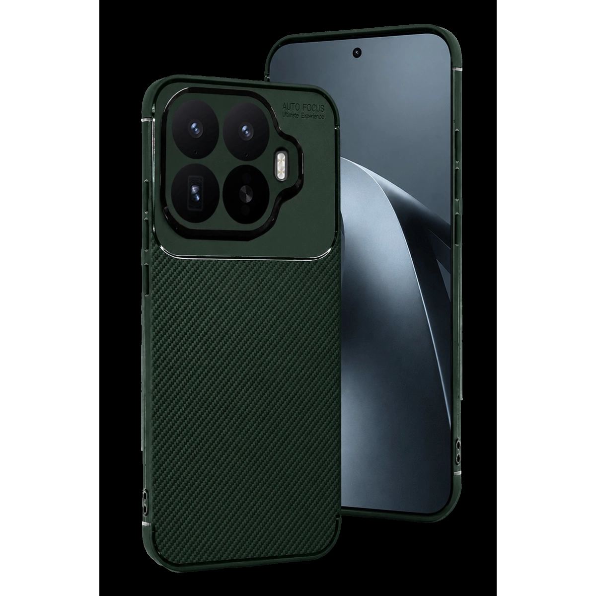 Xiaomi Mi 17t Auto Focus Karbon Kapak - Koyu Yeşil