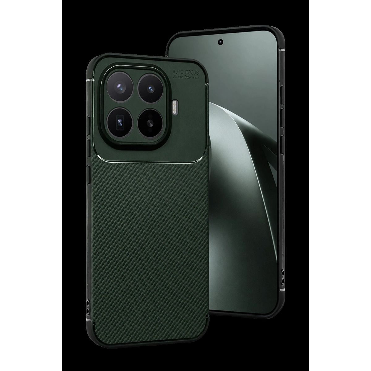 Xiaomi Mi 17t Pro Auto Focus Karbon Kapak - Koyu Yeşil