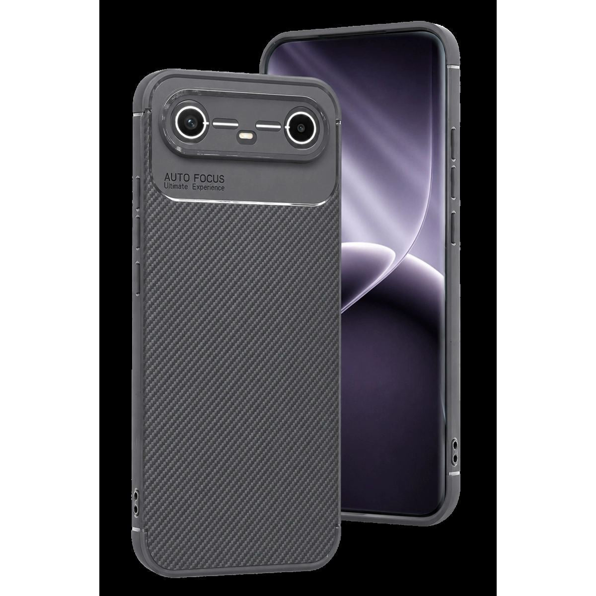 Tecno Spark Slim 5g Auto Focus Karbon Kapak - Gri