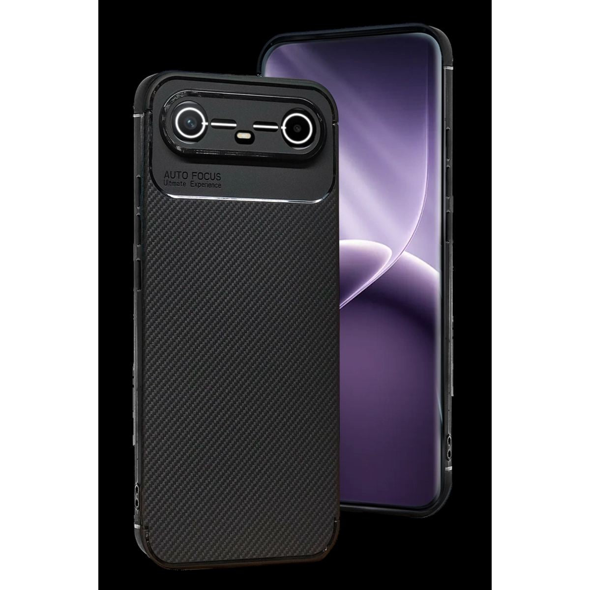 Tecno Spark Slim 5g Auto Focus Karbon Kapak - Siyah